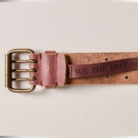 FREE PEOPLE WE THE FREE TRIPLE THREAT LEATHER BELT COWBOY SIZE S/M main image 10